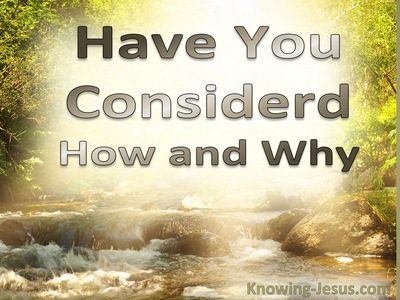 Have You Considered How and Why? (JOB-study 14)